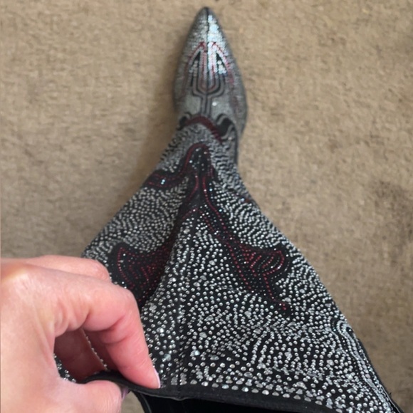 Azalea Wang Jolee Rhinestone Boots - Picture 9 of 11